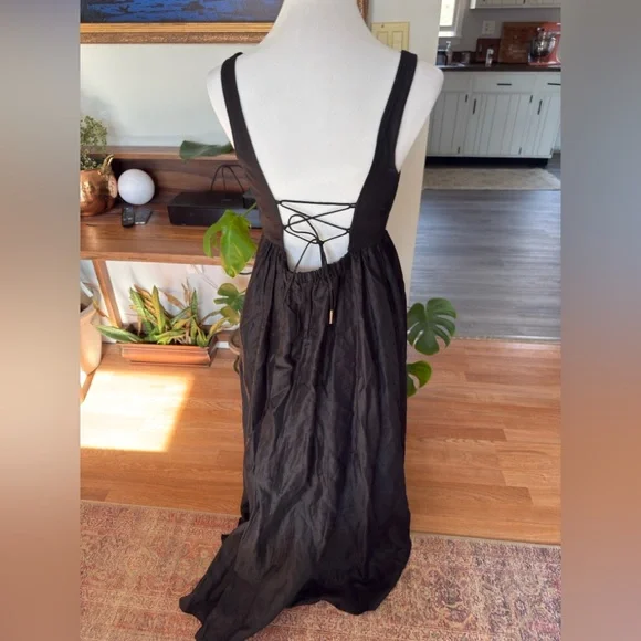 sleeveless dress line prom Tube Top Sleeveless Pleated Chiffon A-Line Prom Dress Lace Applique Sweep  Train Evening Gowns